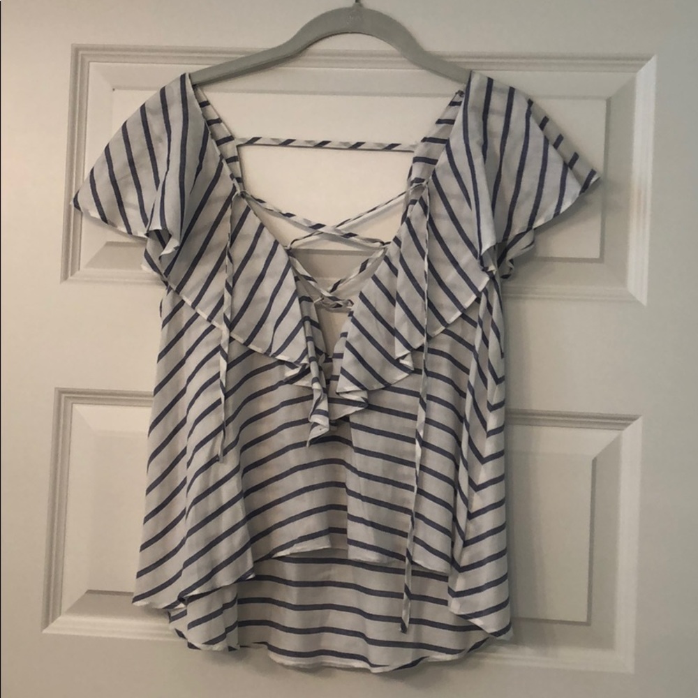 Gianni Bini Cute Lace Up Top